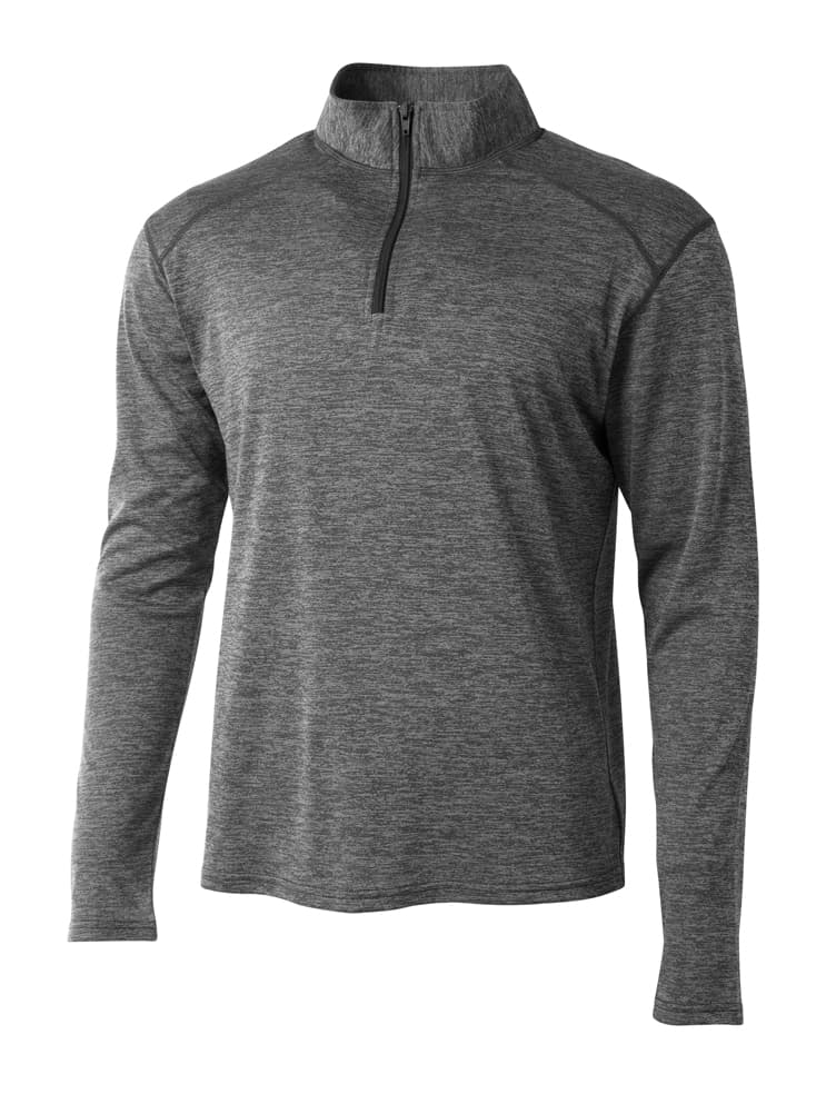 A4 Inspire Quarter Zip - CHARCOAL - front