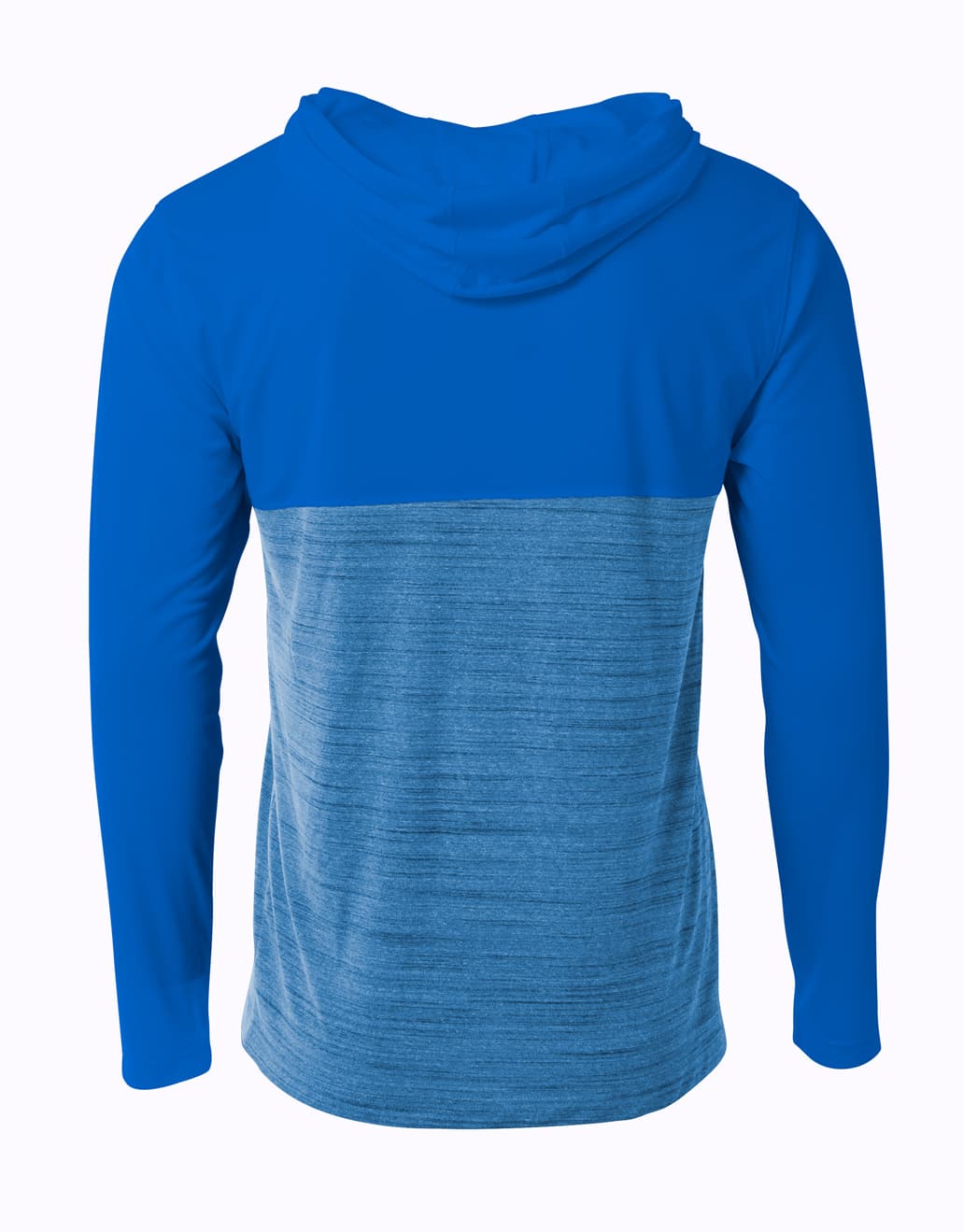 A4 Slate Quarter Zip Hoodie - ROYAL - back