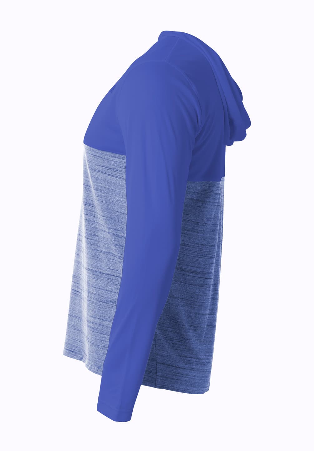 A4 Slate Quarter Zip Hoodie - ROYAL - side