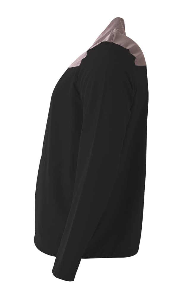 A4 Element Quarter Zip Jacket - BLACK/GRAPHITE - side