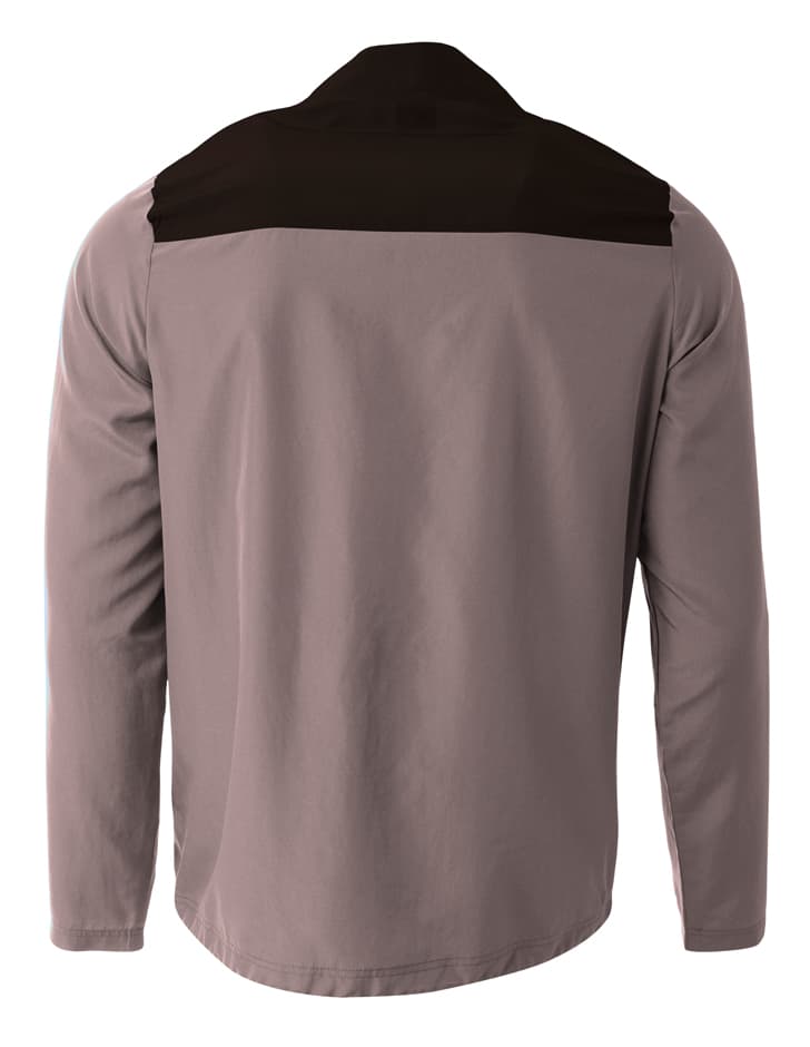 A4 Element Quarter Zip Jacket - GRAPHITE/BLACK - back