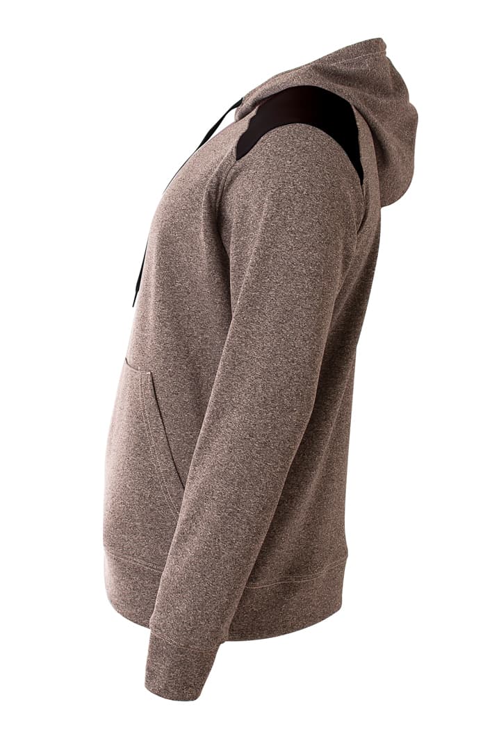 A4 Tourney Fleece Hoodie - HEATHER/BLACK - side