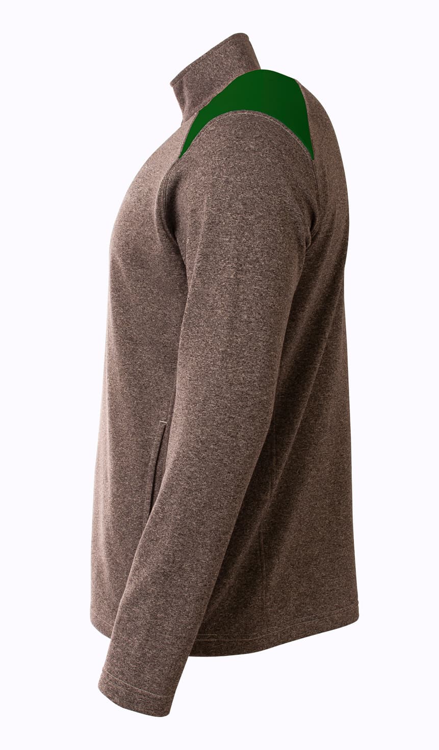 A4 Tourney Quarter Zip - HEATHER/FOREST - side