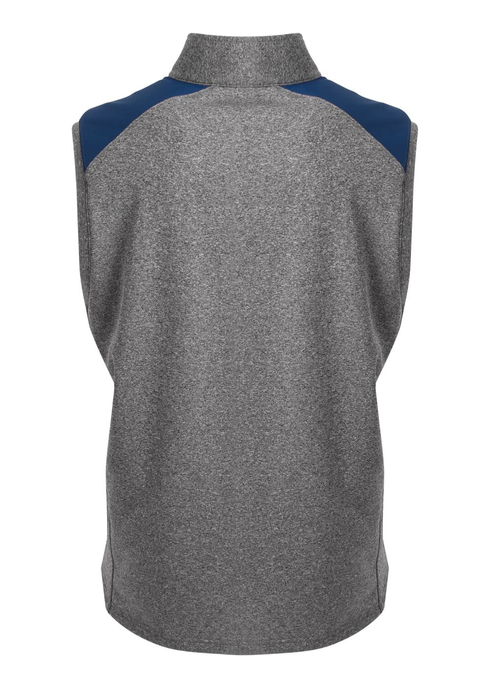 A4 Tourney Sleeveless Fleece - HEATHER/NAVY - back