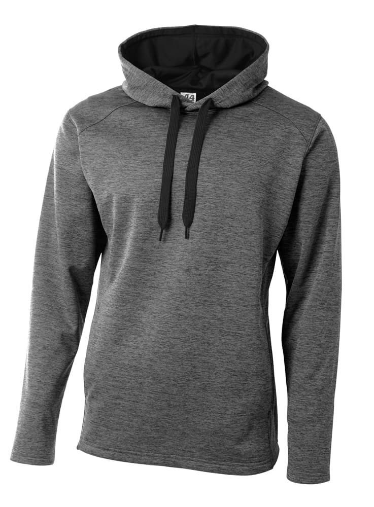 A4 Inspire Fleece Hoodie - CHARCOAL - front