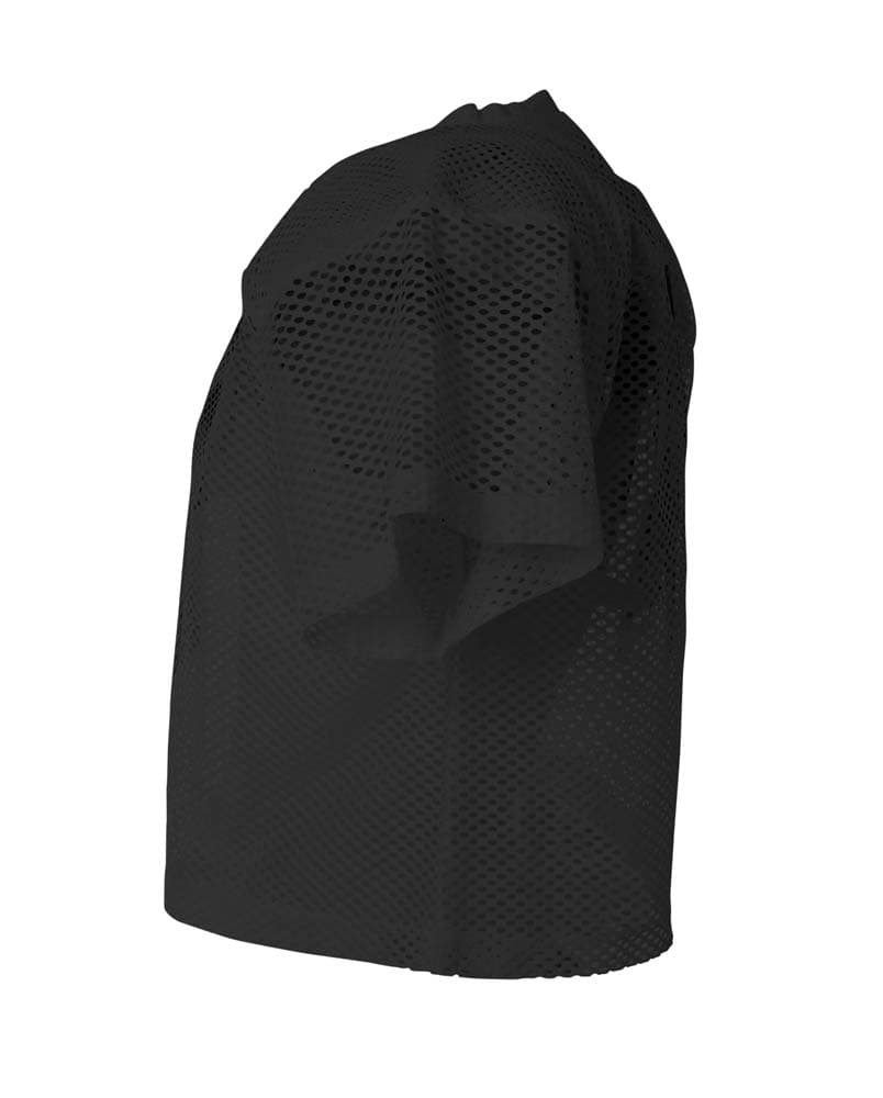 A4 Large Porthole Practice Jersey - BLACK - side