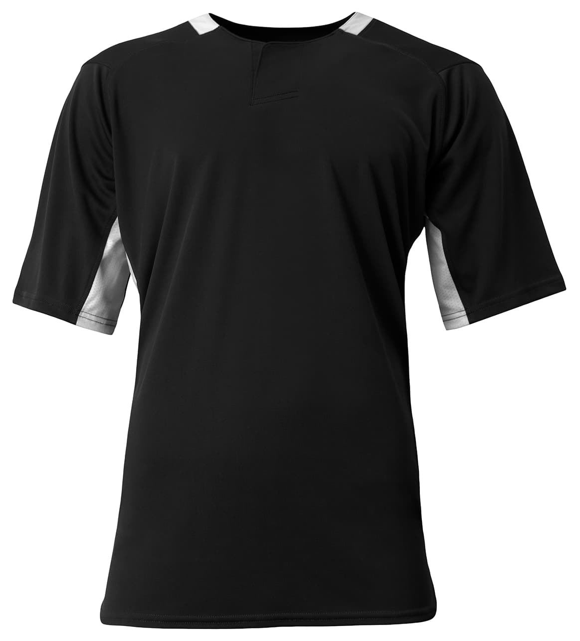 A4 Pro DNA Baseball Jersey - BLACK/WHITE - front