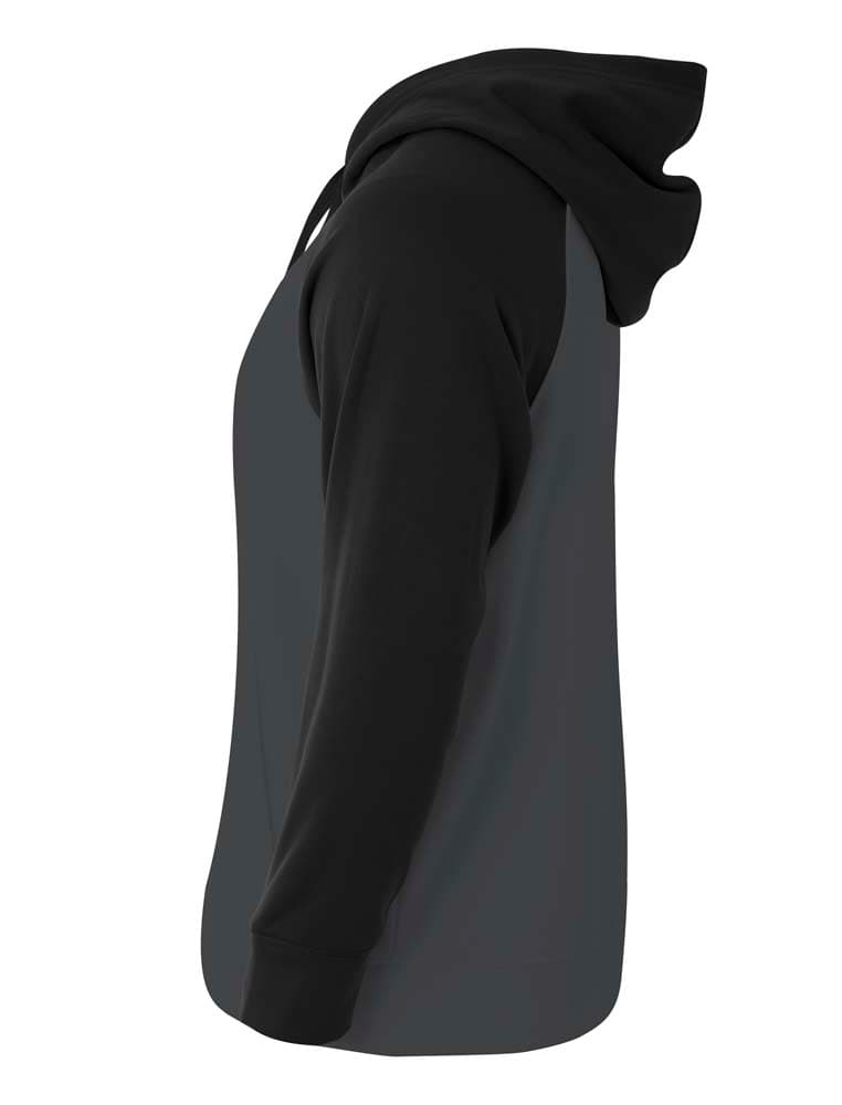 A4 Color Block Tech Fleece Hoodie - GRAPHITE/BLACK - side