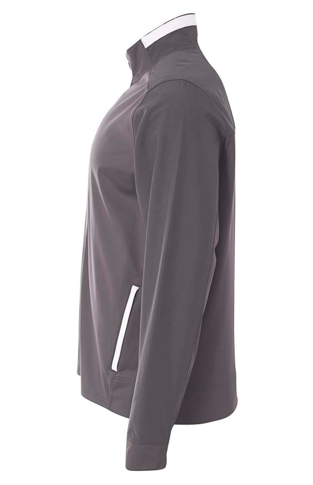 A4 League Full Zip Jacket - GRAPHITE/WHITE - side