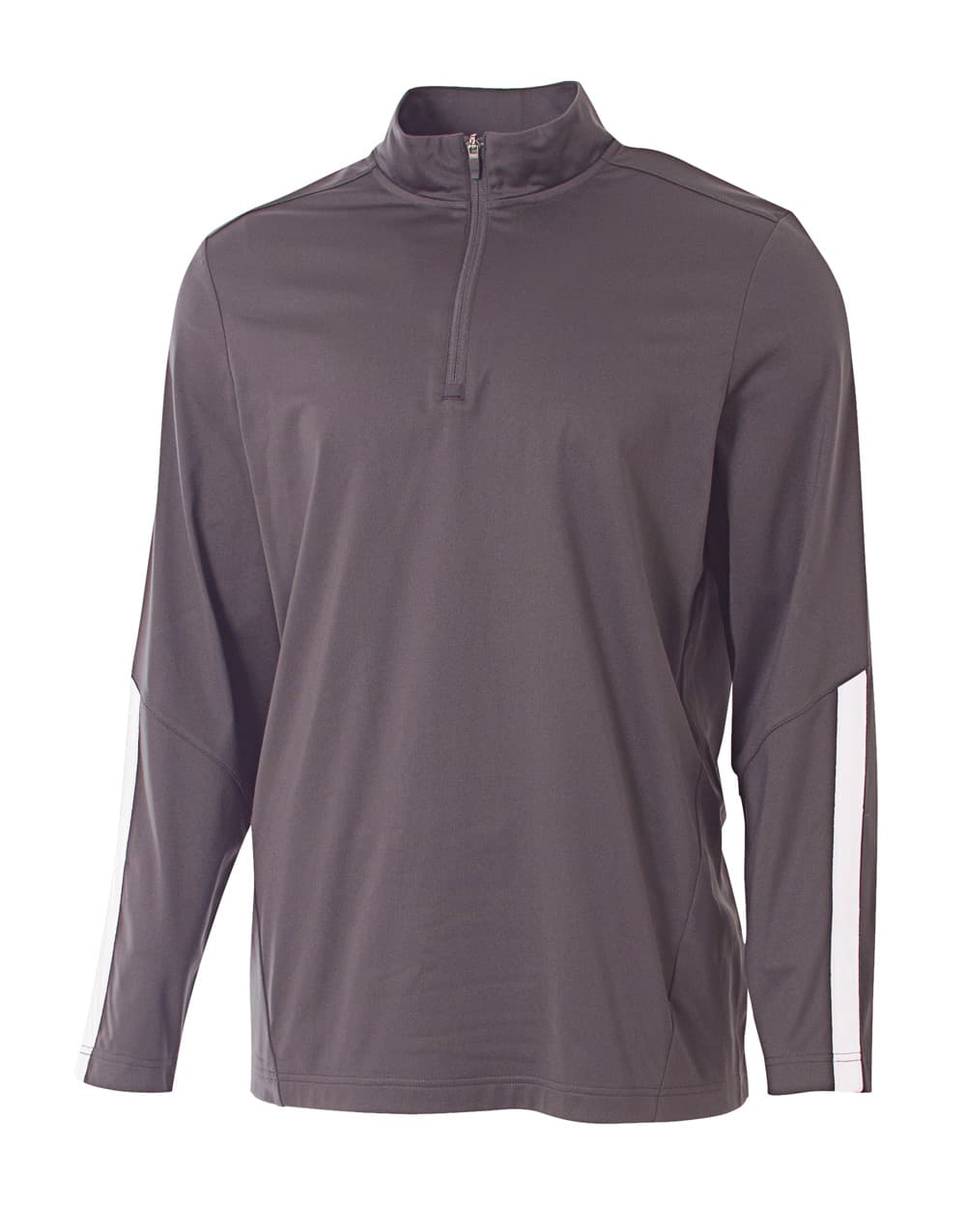 A4 League 1/4 Zip Jacket - GRAPHITE/WHITE - front
