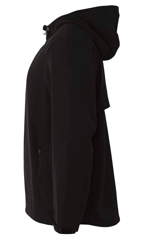 A4 Force 1/4 Zip Windbreaker - BLACK - side