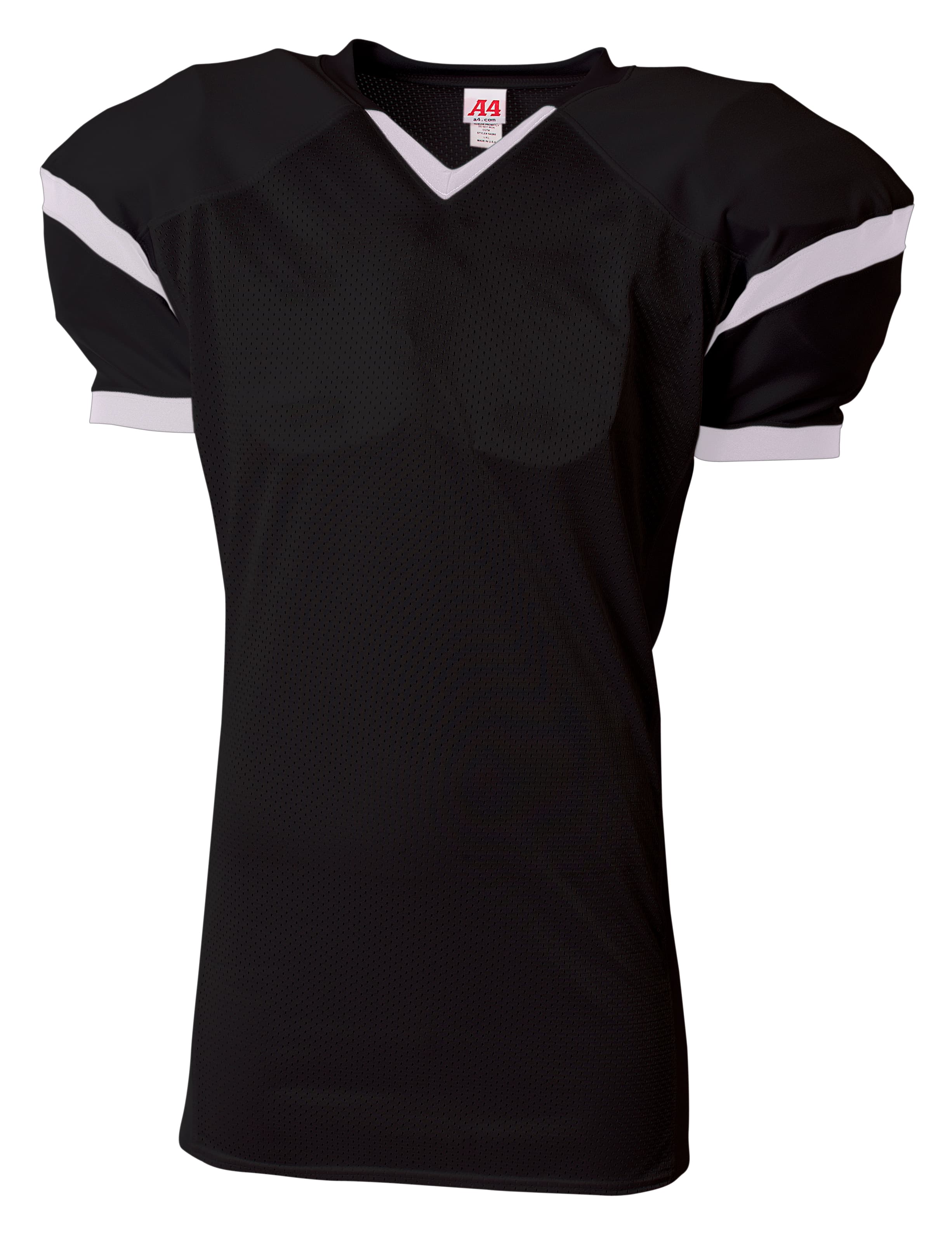 A4 Rollout Football Jersey - BLACK/WHITE - front