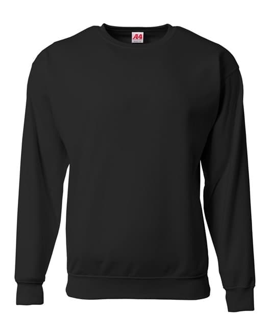 A4 Sprint Fleece Sweatshirt - BLACK - front