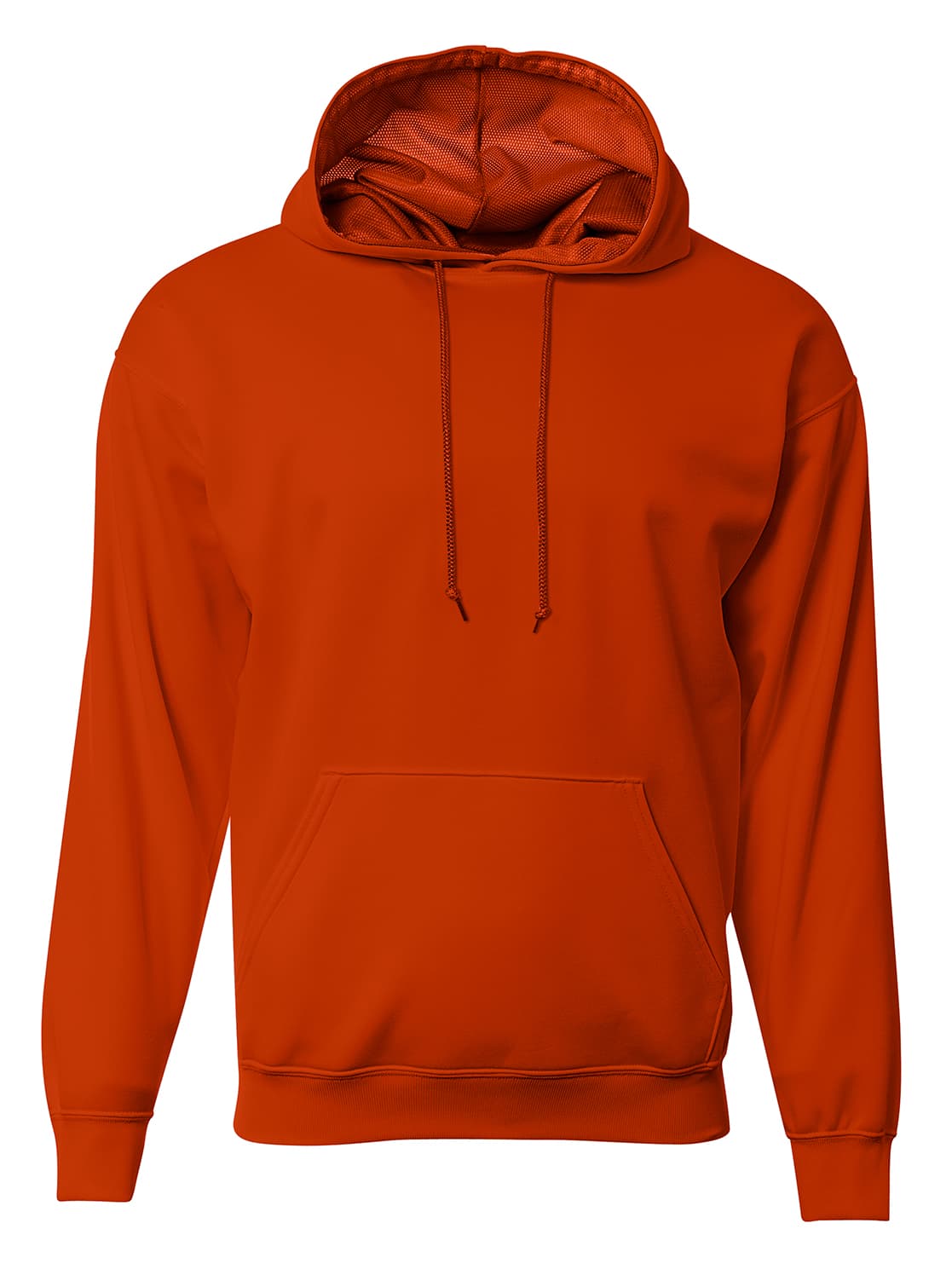 A4 Sprint Fleece Hoodie - ATHLETIC ORANGE - front