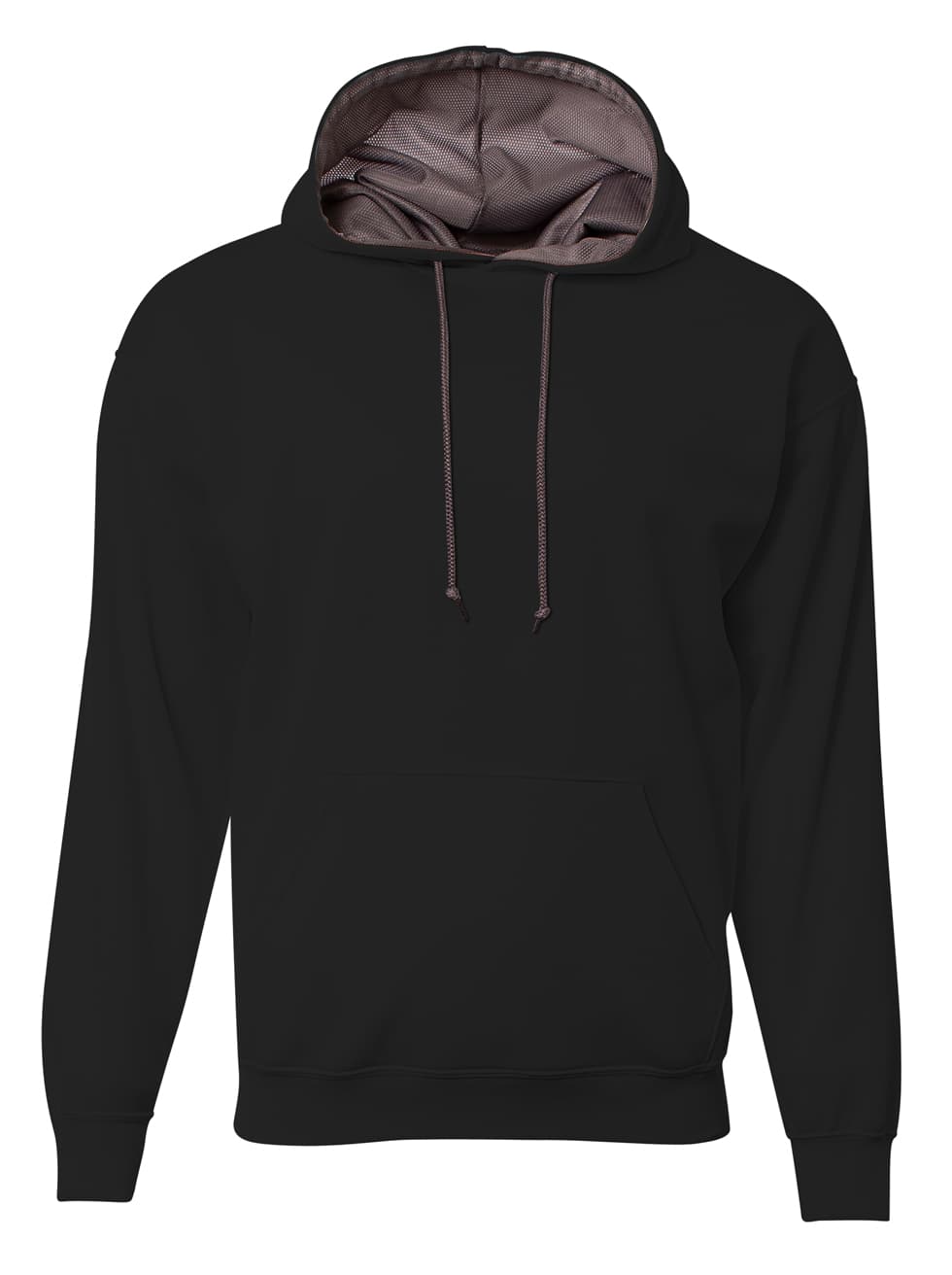 A4 Sprint Fleece Hoodie - BLACK/GRAPHITE - front