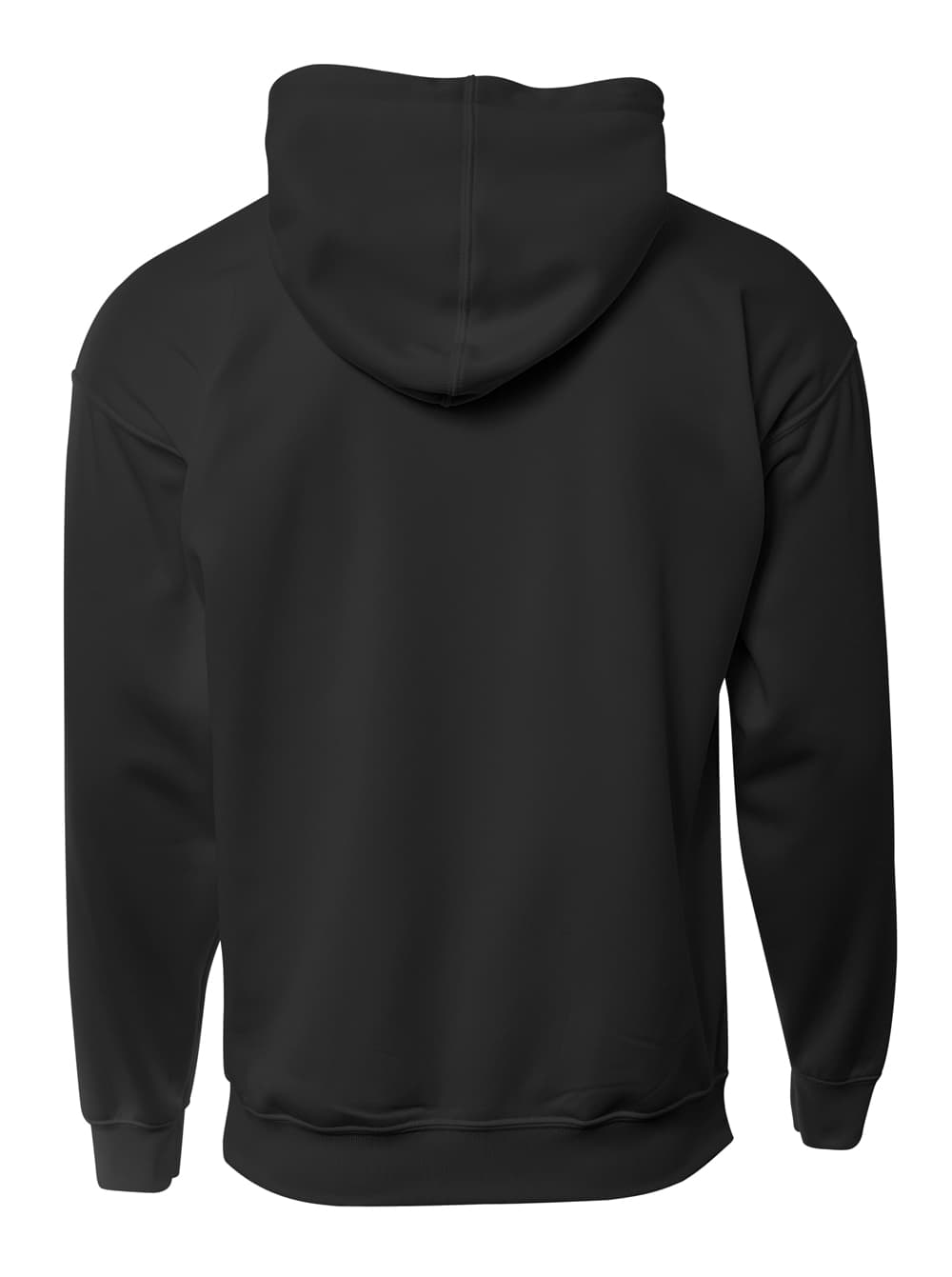 A4 Sprint Fleece Hoodie - BLACK/GRAPHITE - back