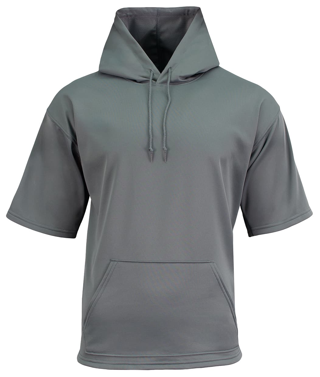 A4 Sprint Short Sleeve Fleece Hoodie - GRAPHITE - front