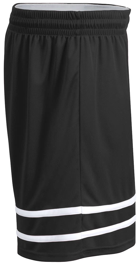 A4 MVP Reversible Basketball Shorts - BLACK/WHITE - side