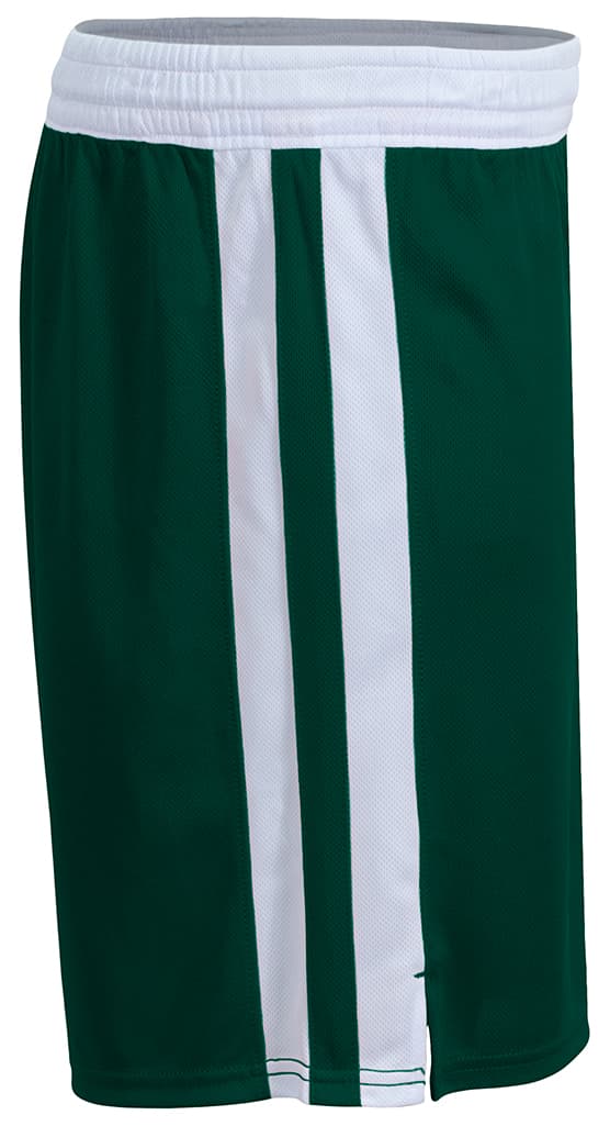 A4 Defender Basketball Shorts - FOREST/WHITE - side