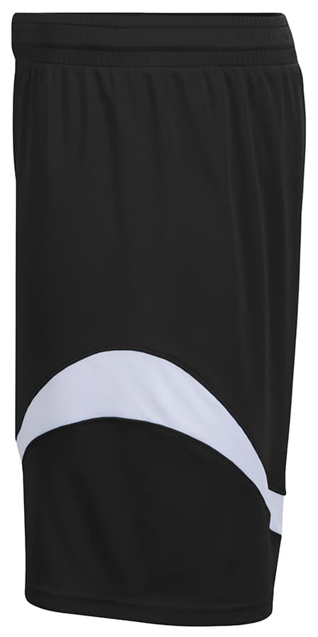 A4 Step Back Basketball Shorts - BLACK/WHITE - side