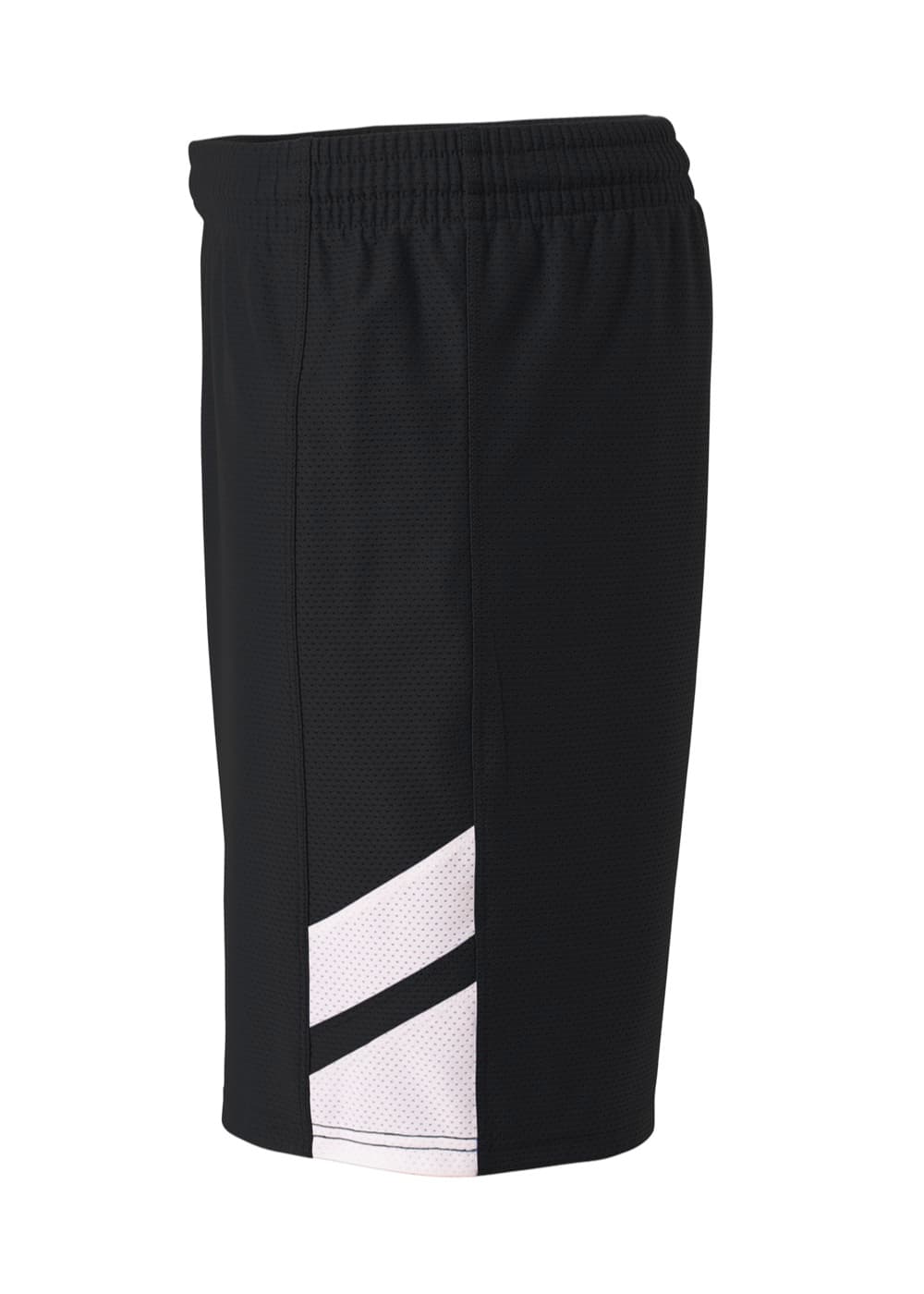 A4 Fast Break Short - BLACK/WHITE - side