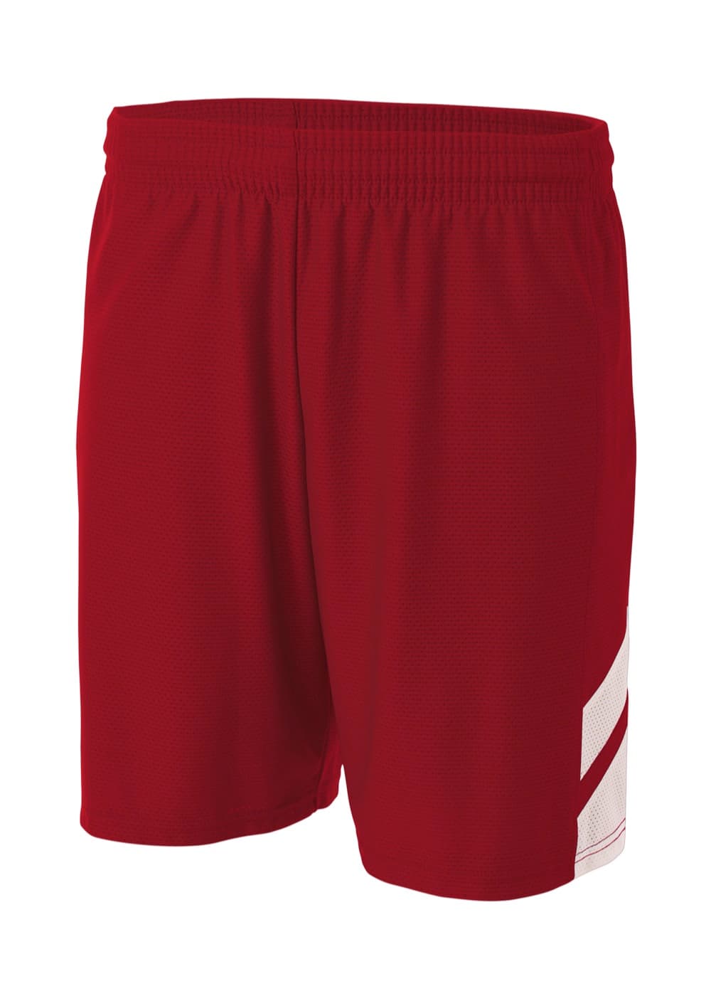 A4 Fast Break Short - CARDINAL/WHITE - front