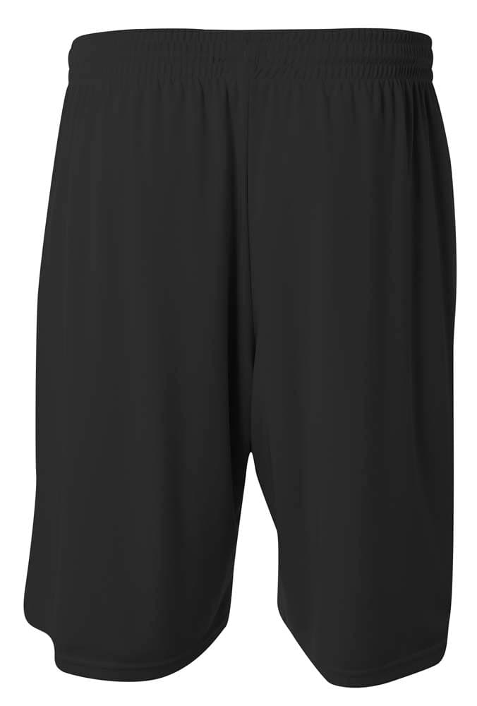 A4 Reversible Moisture Management 10" Short - BLACK/WHITE - back