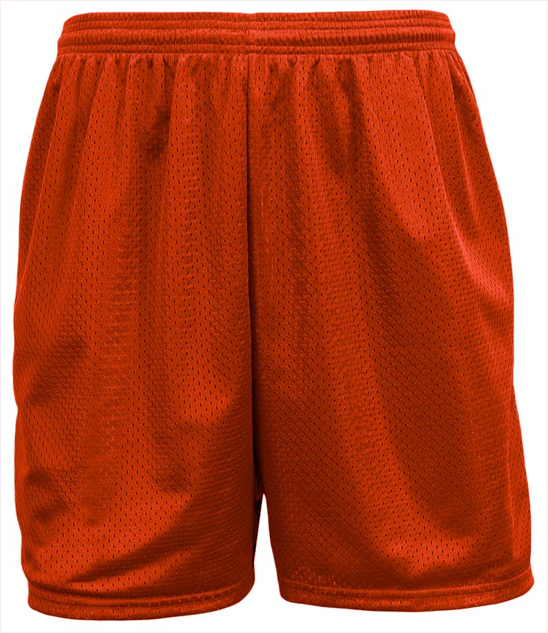 A4 Sprint 5" Lined Tricot Mesh Shorts - ATHLETIC ORANGE - front