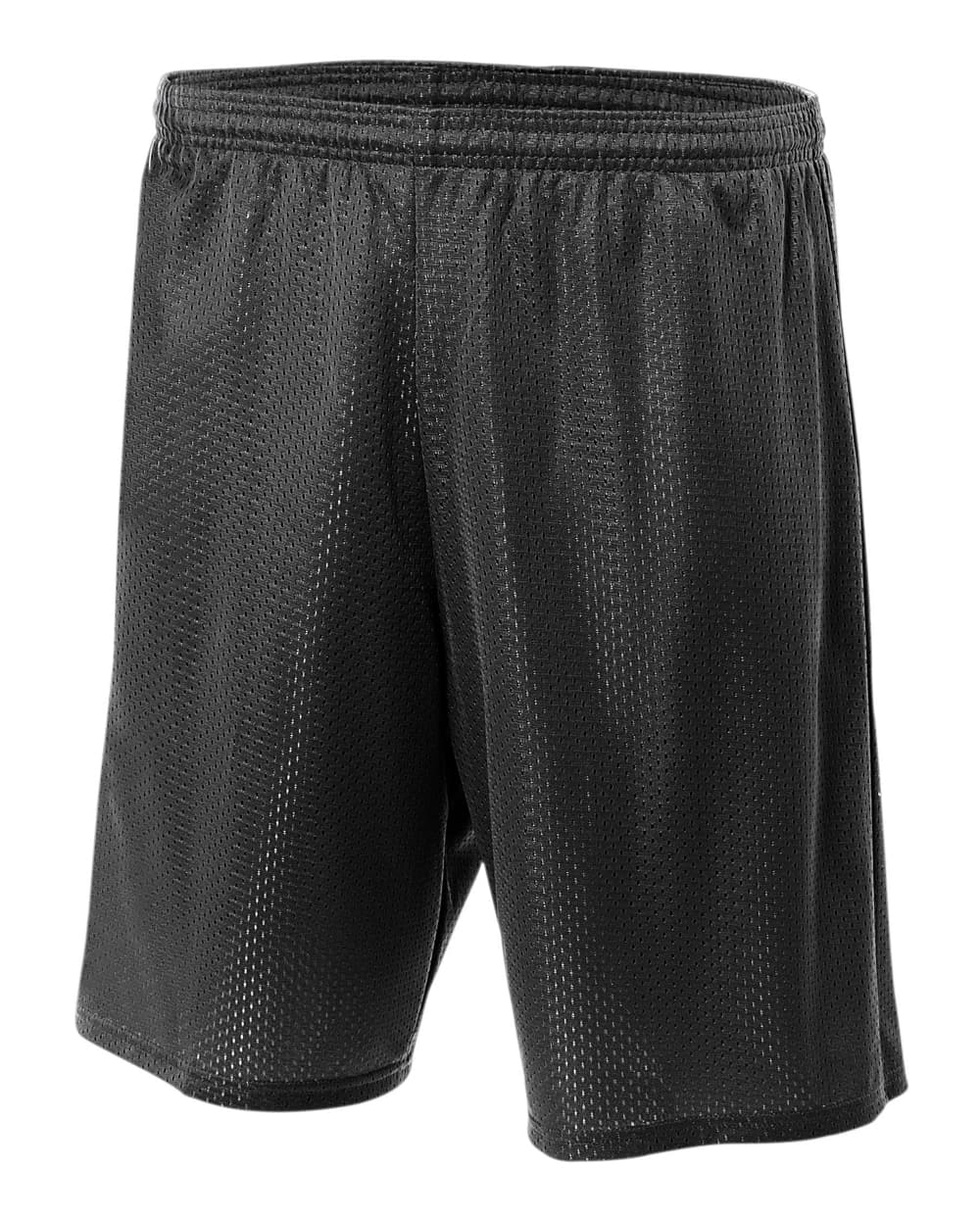 A4 Lined Tricot Mesh Shorts - BLACK - front