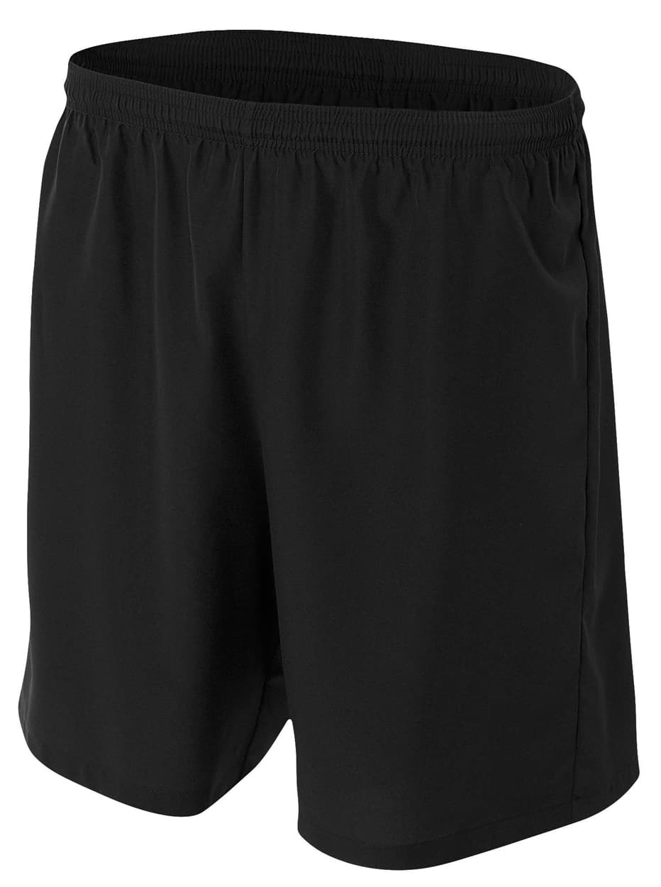 A4 Woven Soccer Short - BLACK - front