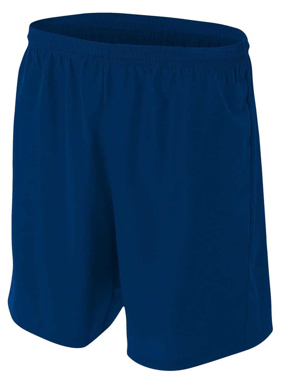 A4 Woven Soccer Short - NAVY - front