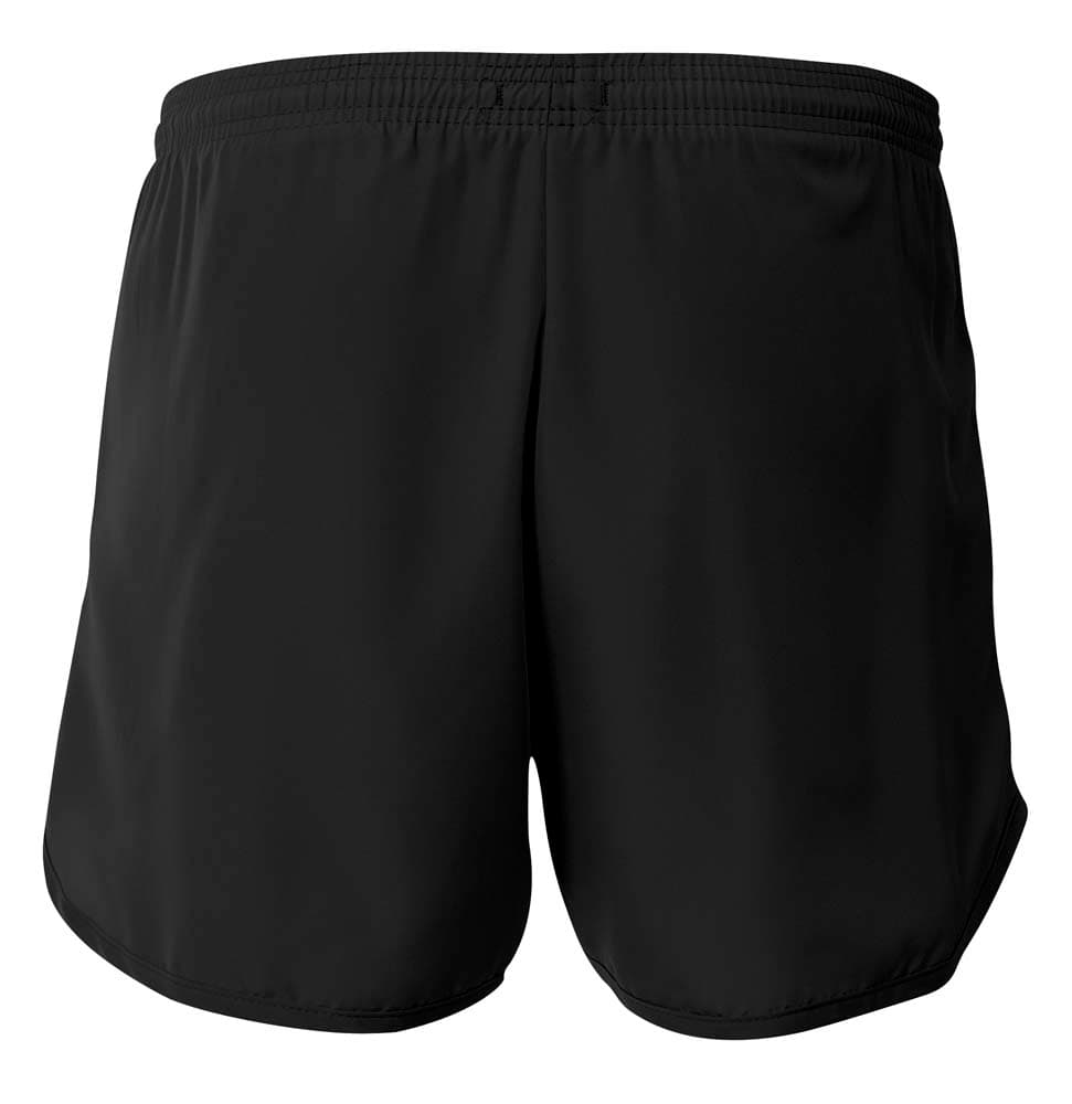 A4 4" Basic Running Short - BLACK - back