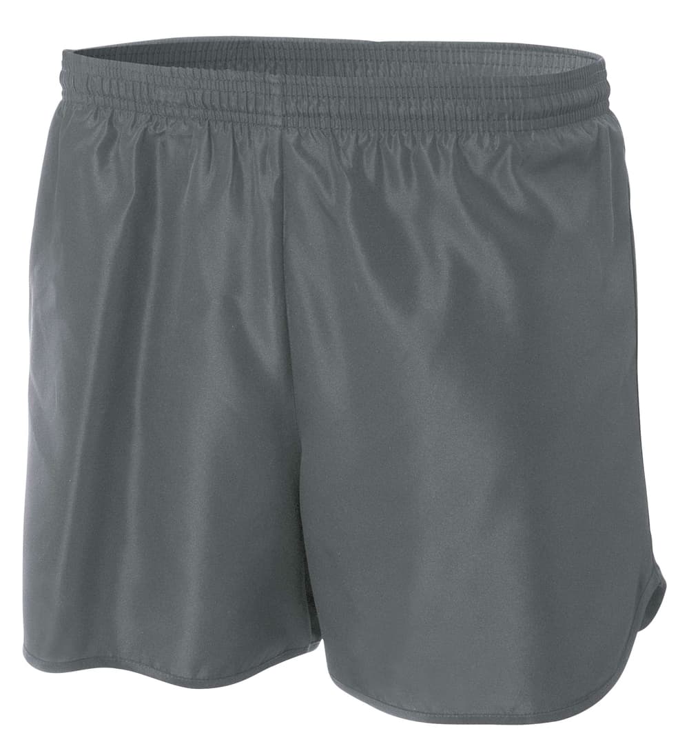 A4 4" Basic Running Short - GRAPHITE - front