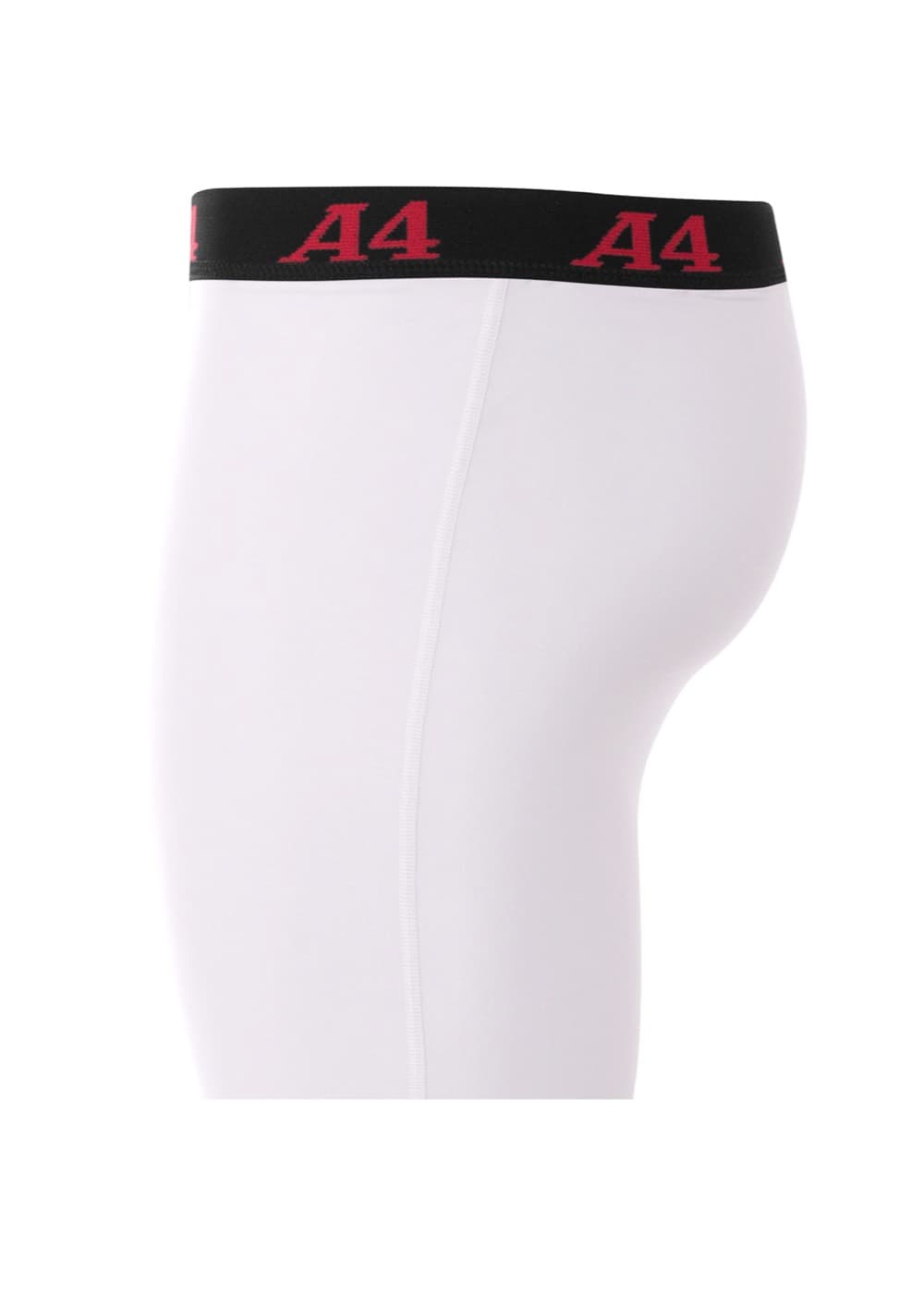 A4 Compression Short - WHITE - side