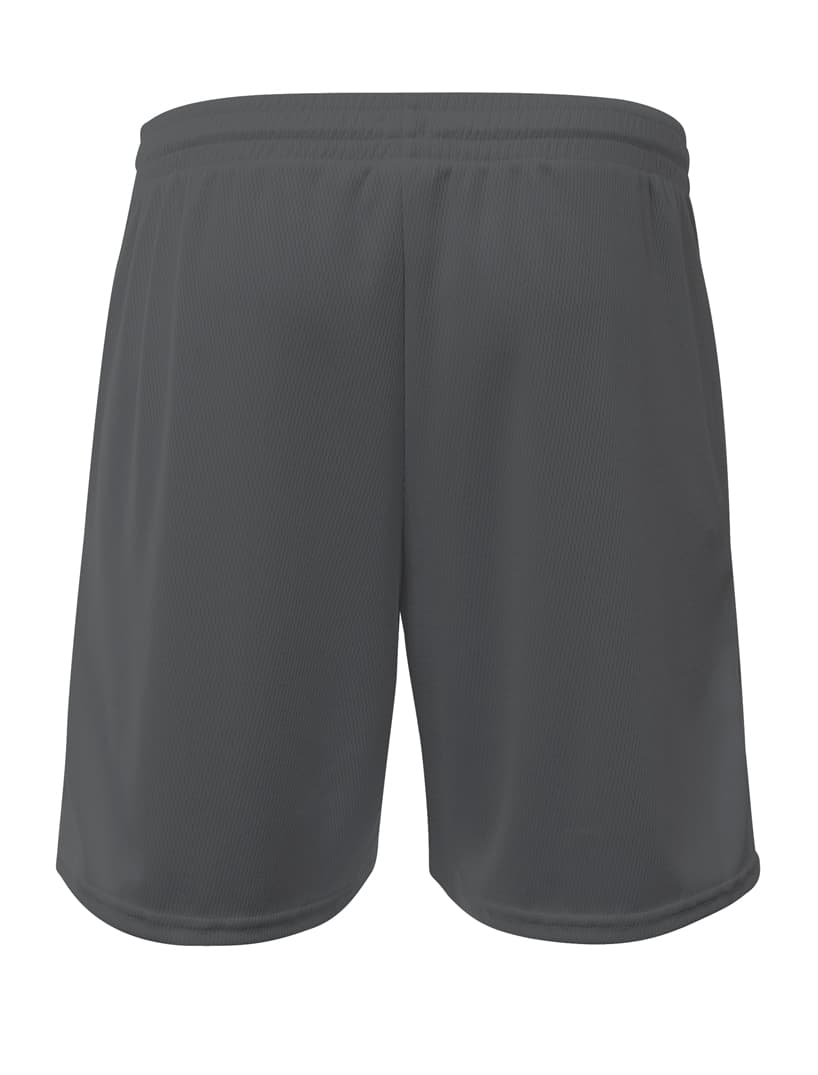 A4 Flatback Mesh Short with Pockets - GRAPHITE - back