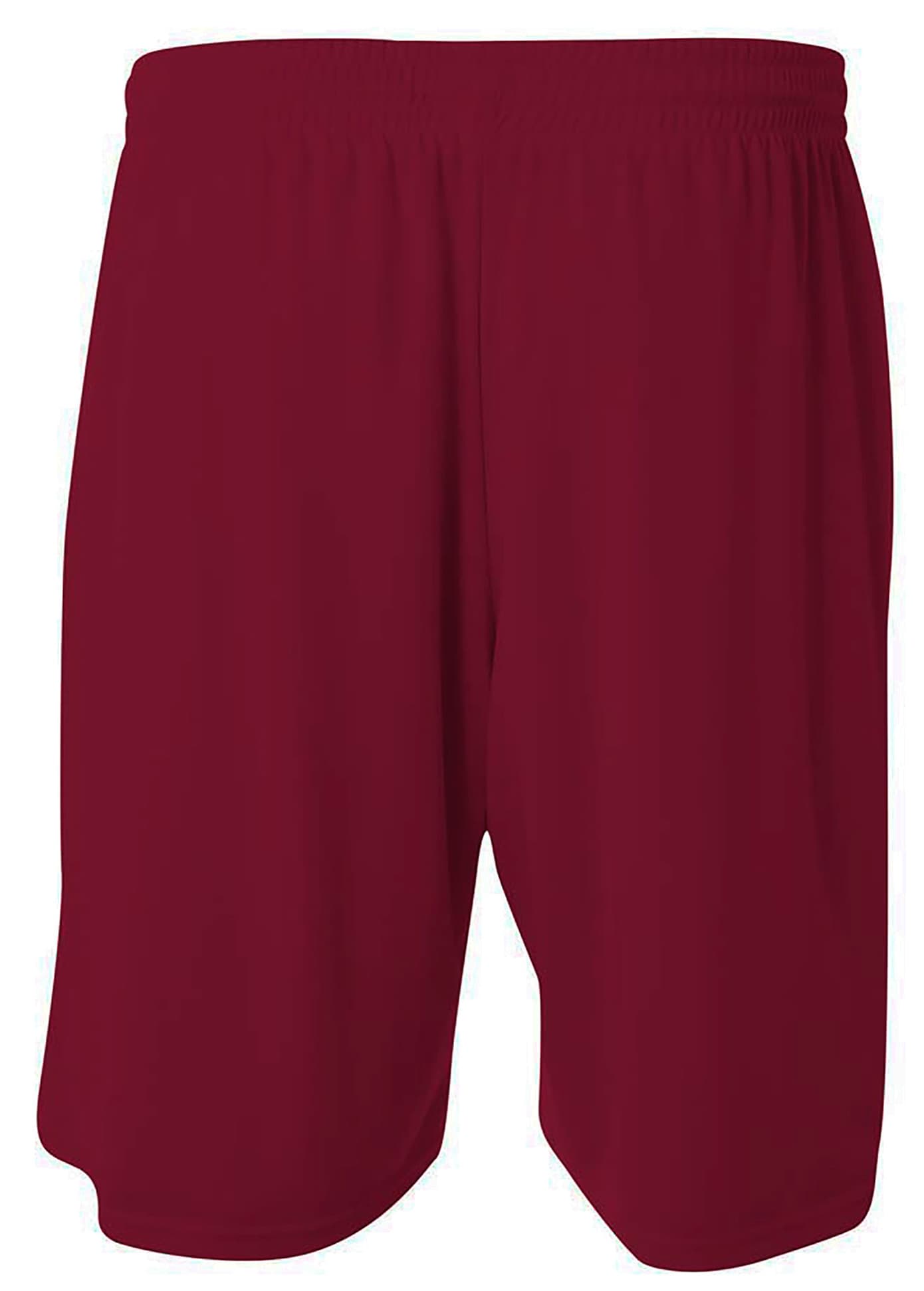 A4 7" Reversible Moisture Management Short - CARDINAL/WHITE - back