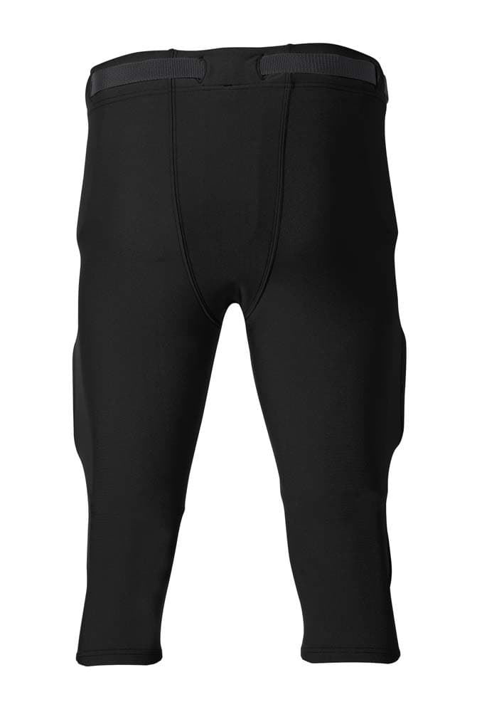 A4 Flyless Football Pant - BLACK - back
