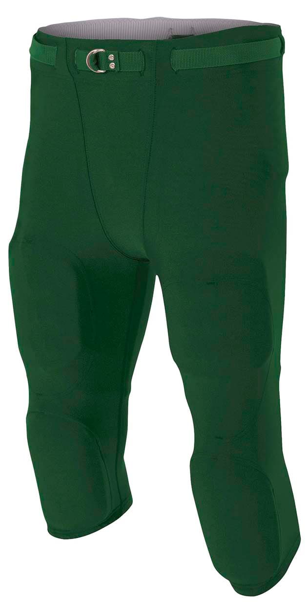 A4 Flyless Football Pant - FOREST - front