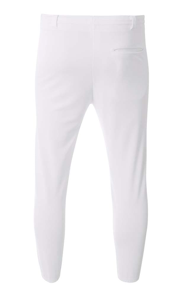 A4 Double Play Baseball Pant - WHITE - back
