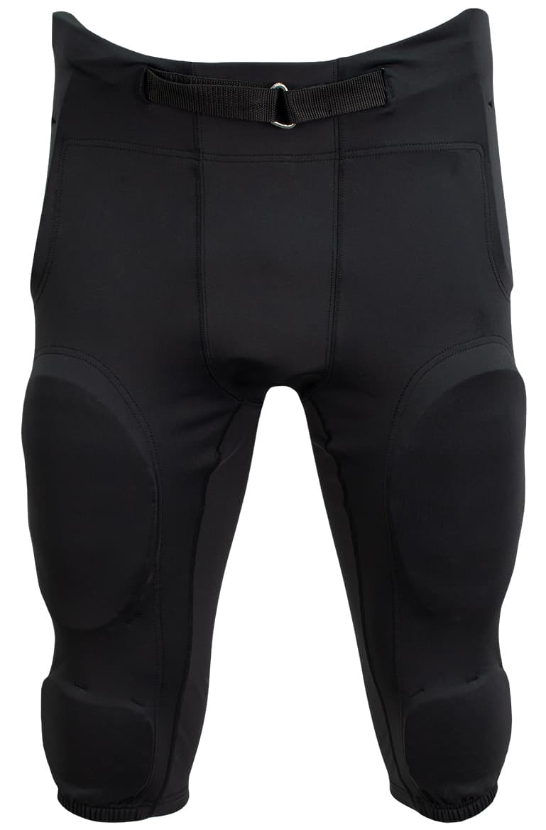 A4 Integrated Football Pant - BLACK - front