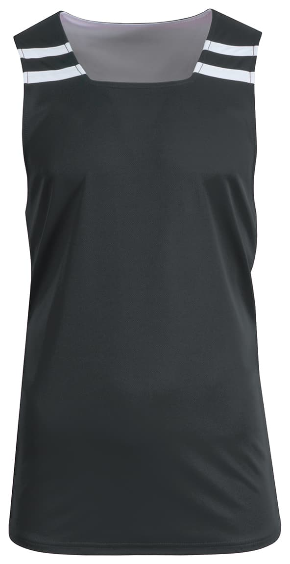 A4 Youth MVP Reversible Basketball Jersey - GRAPHITE/WHITE - front