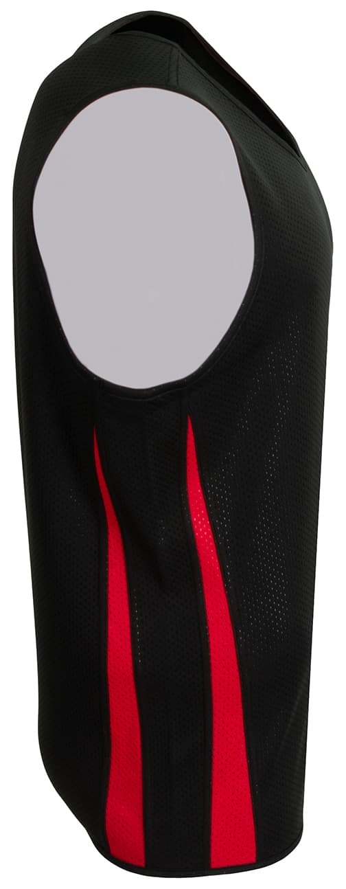 A4 Youth Wave Single-Ply Reversible Jersey - BLACK/RED - side