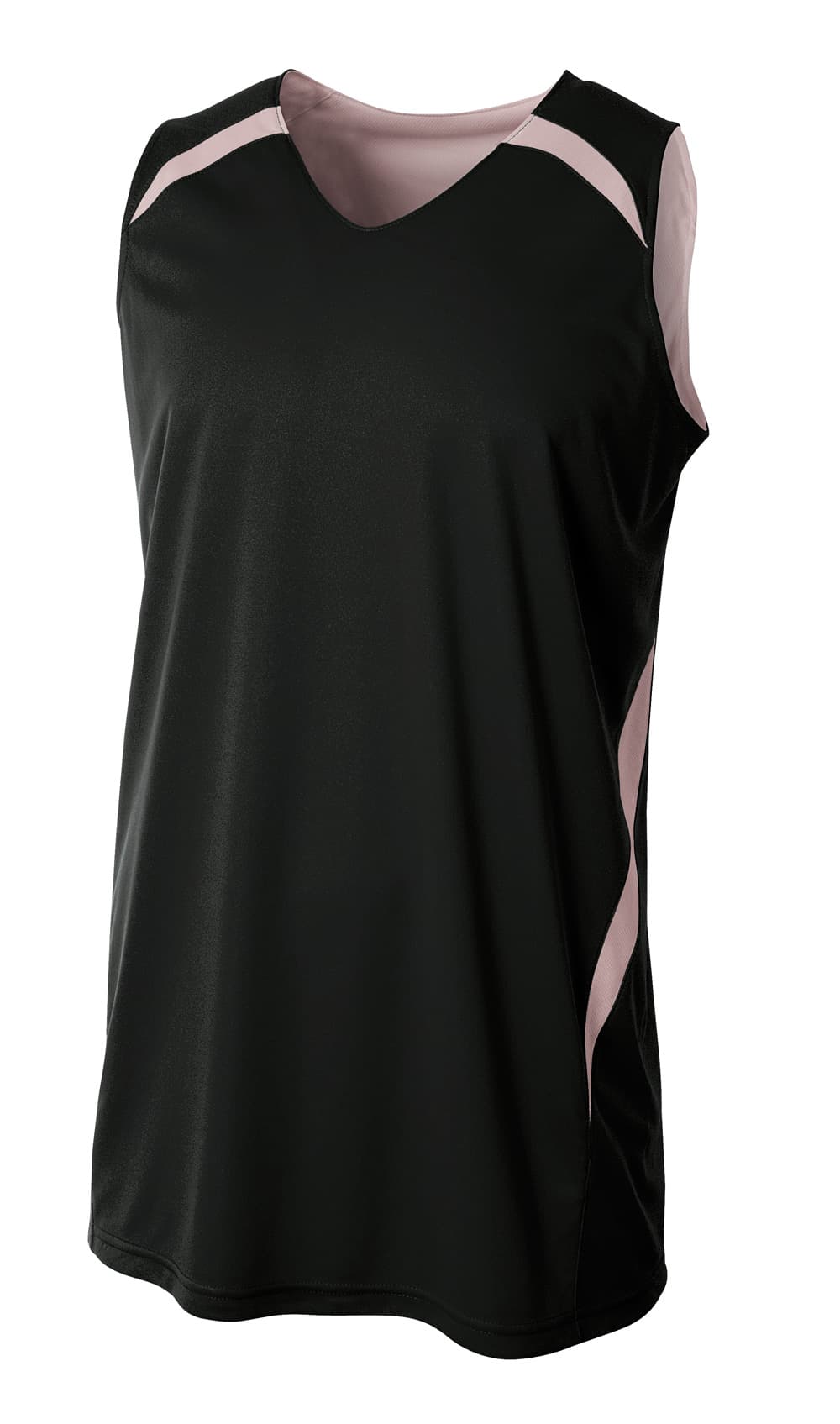 A4 Double Double Jersey - BLACK/WHITE - front
