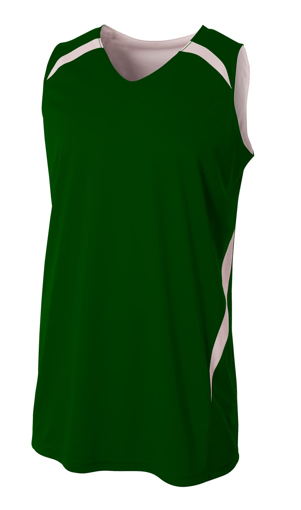 A4 Double Double Jersey - FOREST/WHITE - front