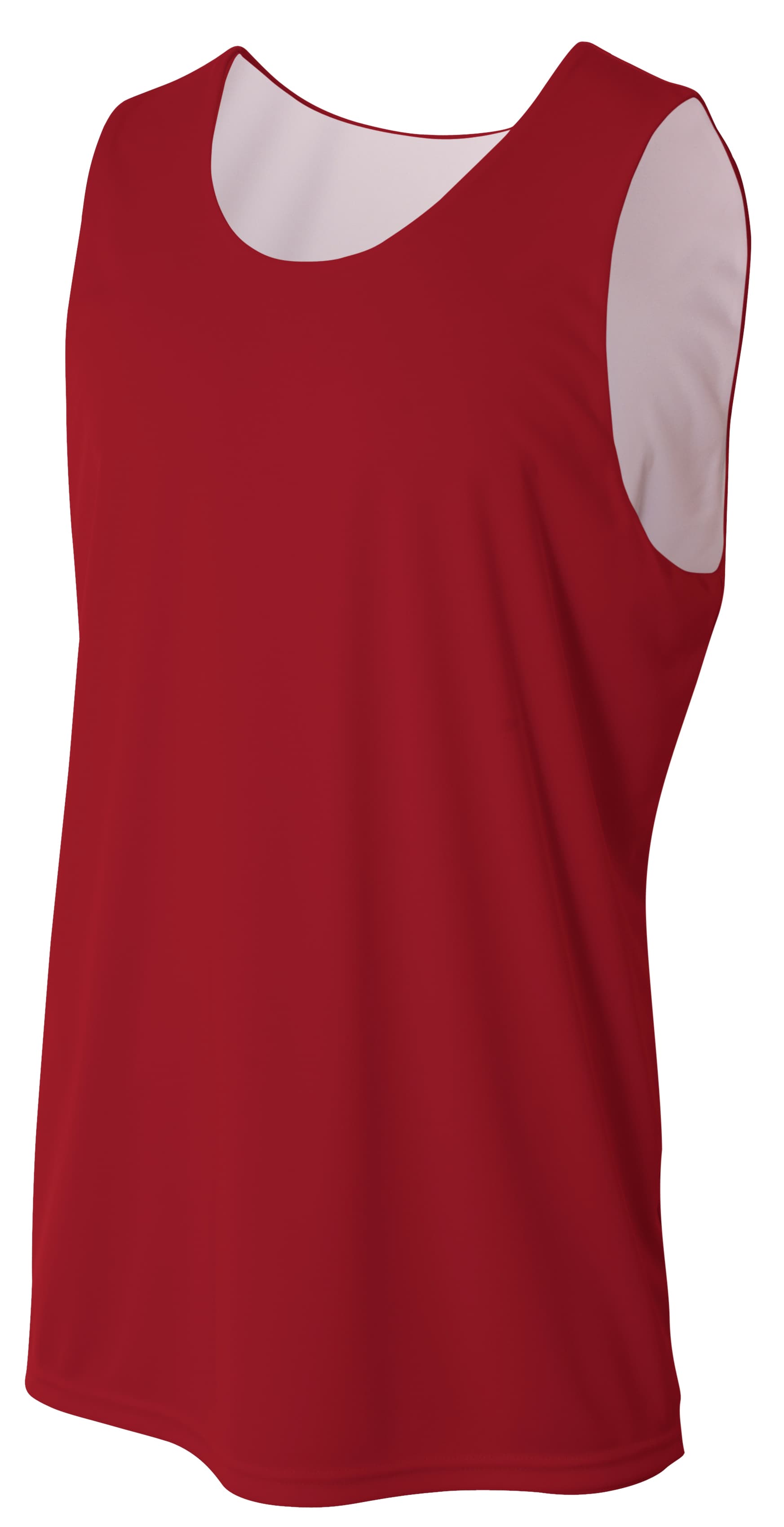 A4 Reversible Jump Jersey - CARDINAL/WHITE - front