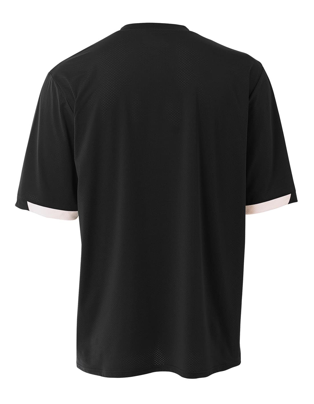 A4  Youth Stretch Pro Baseball Jersey - BLACK/WHITE - back