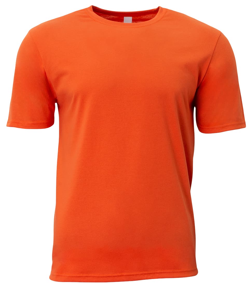 A4 Softek Short Sleeve Tee - ATHLETIC ORANGE - front
