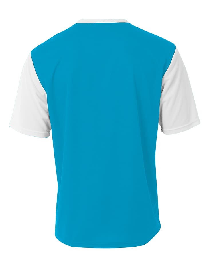 A4 Legend Soccer Jersey - ELECTRIC BLUE WHITE - back