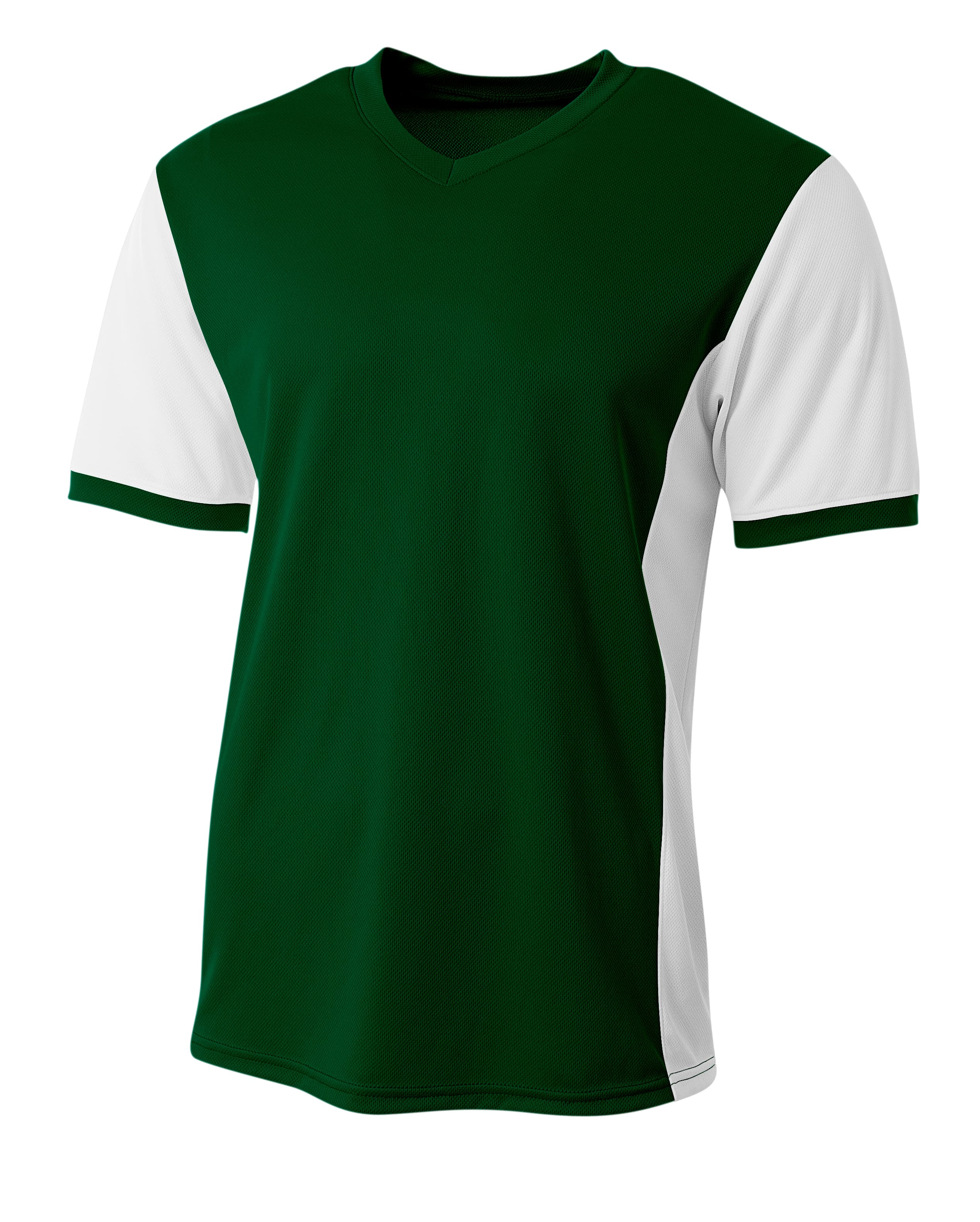 A4 Premier Soccer Jersey - FOREST/WHITE - front