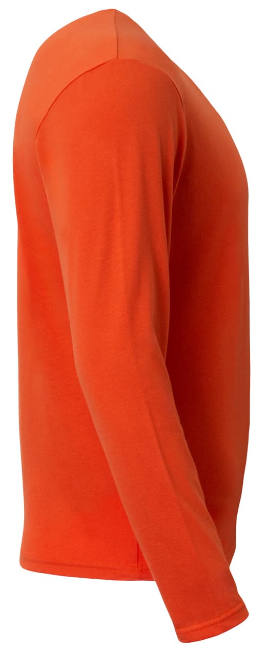 A4 Softek Long Sleeve Tee - ATHLETIC ORANGE - side